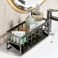 Multifunctional Stainless Steel Kitchen Drain Rack Sponge Organizer