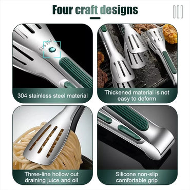(net) Stainless Steel Kitchen Tongs