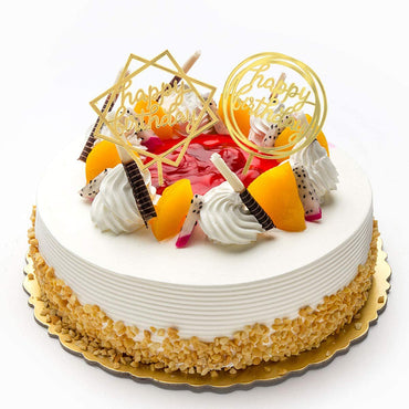 Gold Cake Topper Acrylic 10 pcs