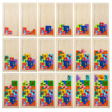 Wooden Educational Montessori Puzzle Toys for Curious Toddlers