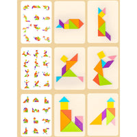 Creative Wooden Magnetic Tangram Puzzle Set
