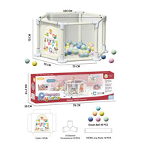 (Net) Hexagon Play Fence With 40 Ocean Balls