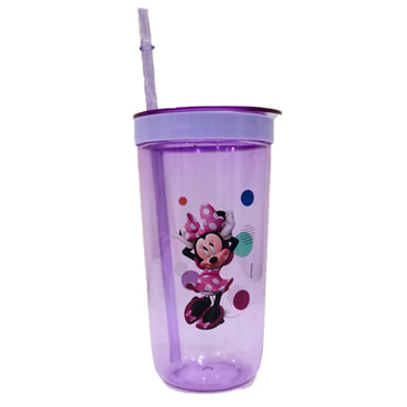 (NET) Plastic Straw Cup Tumbler 600 ML
