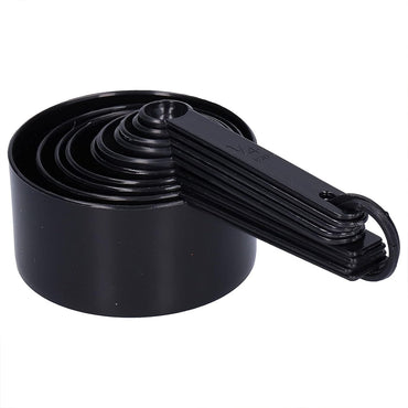 (net) Black Plastic Measuring Spoon 10 Pcs