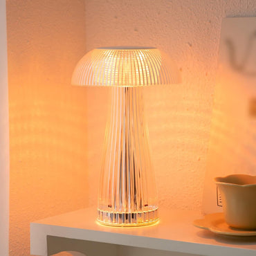 (Net) Crystal Mushroom Lamp Table Lamp USB