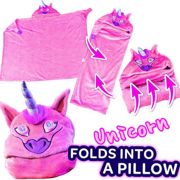 (net) Bright Eyes Blanket Super Soft Blanket for Kids with LED Lights - Hooded Blanket, Robe, Comfy Throw Blanket, Machine Washable