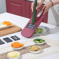 Convenient vegetable cutter chopper for vegetables and fruits 5 in 1 veggie slicer