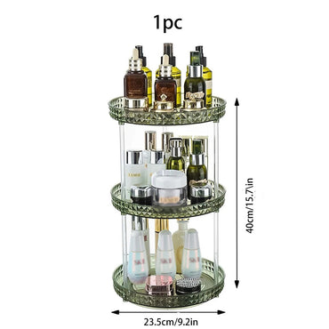 (net) Cosmetics Rotary Storage Shelf Box 3 Layers