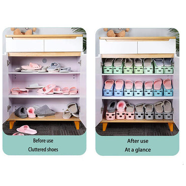 Double layer Shoe Shelf Shoe Organizer Plastic / 14295 (kc23-212)