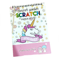 Middle Magic Color Rainbow Scratch Paper Note Book