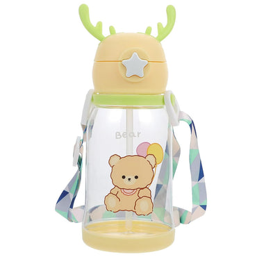 Plastic Bottle With Straw / KN-6