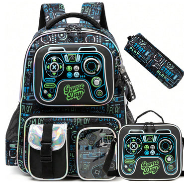 (NET) Meetbelify Game School Backpack Set Of 3 Pcs