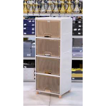 (Net) Contemporary 5-Layer Storage Cabinet with Dark Transparent Drawers / 73976 / JP-2200