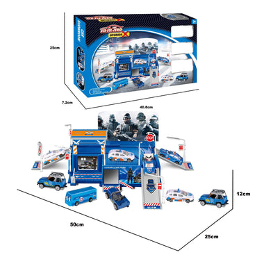 SWAT Team Police Toy Set - 8-Piece Collection of Police Cars