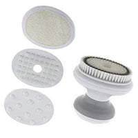 (Net) 4 in 1 Electric Bath Brush Vibration Face Body Back Cleaning Massager Tools Waterproof SPA Cleansing Massage Shower Brush / AE-903