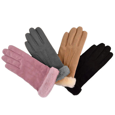 Women's Warm Winter Gloves - Stylish and Windproof