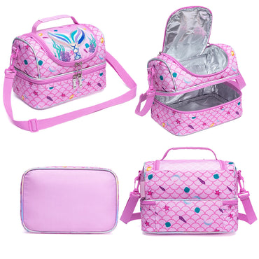 (NET) Mermaid Kids Lunch Bag Insulated Bento