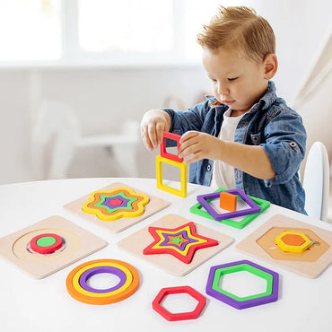 Wooden Shape Matching Board