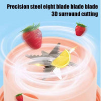 (Net) Tonton Juicer Cup, Portable Blender for Shakes and Smoothies, USB Rechargeable / DDT-01