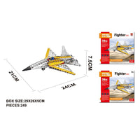 249PCS Kids Metal Screw Nut Assembly Battle Aircraft Toy