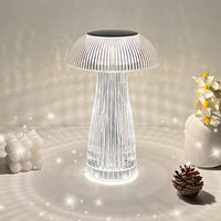(Net) Crystal Mushroom Lamp Table Lamp USB