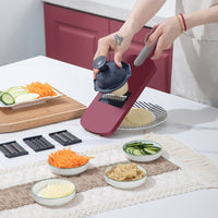 Convenient vegetable cutter chopper for vegetables and fruits 5 in 1 veggie slicer