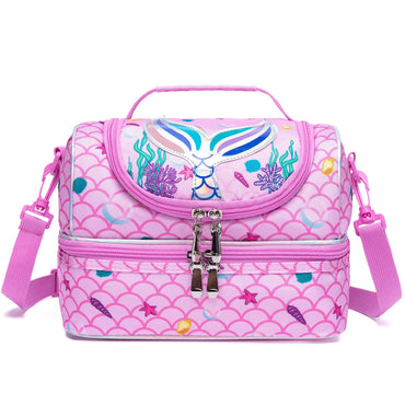 (NET) Mermaid Kids Lunch Bag Insulated Bento