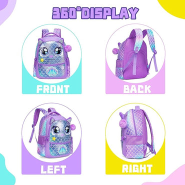 (NET) Girls Smiggle Mermaid Backpack