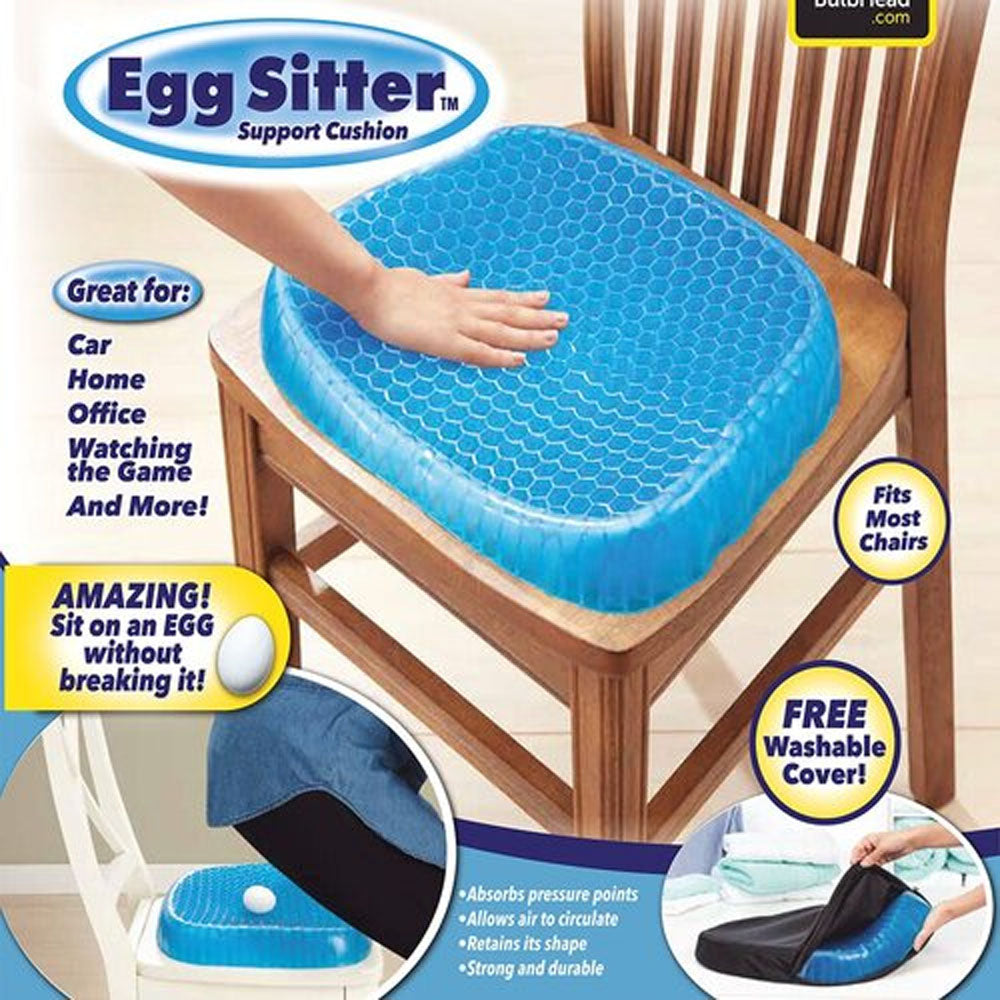 Silicone Gel Egg Sitter Cushion Seat Flex Pillow Soft Breathable Honey