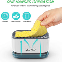 (Net) Soap Pump  And Sponge Caddy