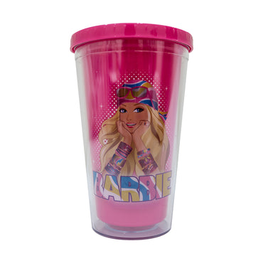 (NET) Barbie Plastic Cup 450ml