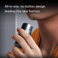 (net) Men Electric Shaver Smart Sensor Electric Dry Wet Razors Floating Blade Beard Trimmer USB Rechargeable