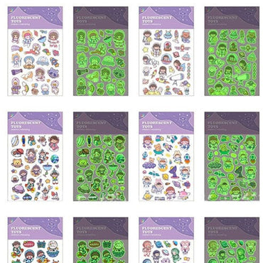 Fluorescent Space Stickers / 789519