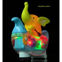 Electric Animal Train Toy with Dazzling Lights and Music