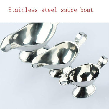 (ne) Stainless Steel Sauce Gravy Boat Size M