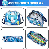 (NET) Football Backpack For Girls Set Of 3 Pcs
