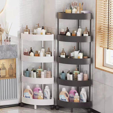Corner Storage Rack, 3Layers Rational Use Of Corner Space Get Rid Of Clutter