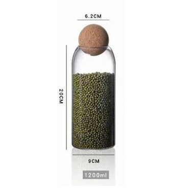 (Net) Kitchen Storage Jar With Lid 1200ml