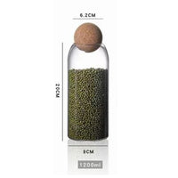 (Net) Kitchen Storage Jar With Lid 1200ml