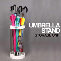 Rain Stand Stela Buckle up Plastic and Steel Rain Stand Stela, Umbrella Holder Organizer / 5890