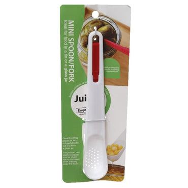 (net) 2-in-1 Portable Small Slotted Spoon & Fork