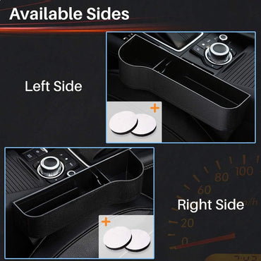 Car Seat Organizer Gap Filler Storage Box Car Side with Cup Holder Left Side / 678917 / 1280
