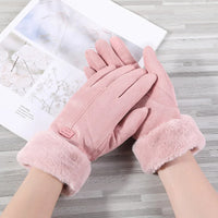 Women's Warm Winter Gloves - Stylish and Windproof