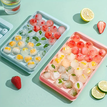 Ice Cube Tray with Lid Plastic Diamond Style
