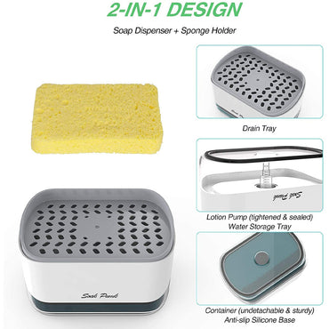 (Net) Soap Pump  And Sponge Caddy