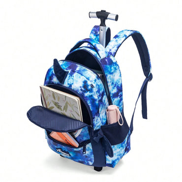 (NET) Meetbelify Shark Kids Rolling Backpack 3 Pcs