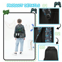 (NET) Meetbelify Game School Backpack Set Of 3 Pcs