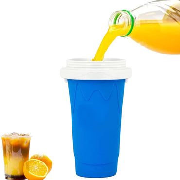 Quick Frozen Magic Cup, Double Layers Slushie Cup, DIY Homemade Squeeze Icy Cup, Fasting Cooling Make And Serve Slushy Cup For Milk Shake, Smoothies