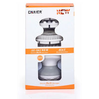 (Net) 4 in 1 Electric Bath Brush Vibration Face Body Back Cleaning Massager Tools Waterproof SPA Cleansing Massage Shower Brush / AE-903