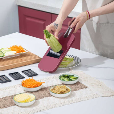 Convenient vegetable cutter chopper for vegetables and fruits 5 in 1 veggie slicer